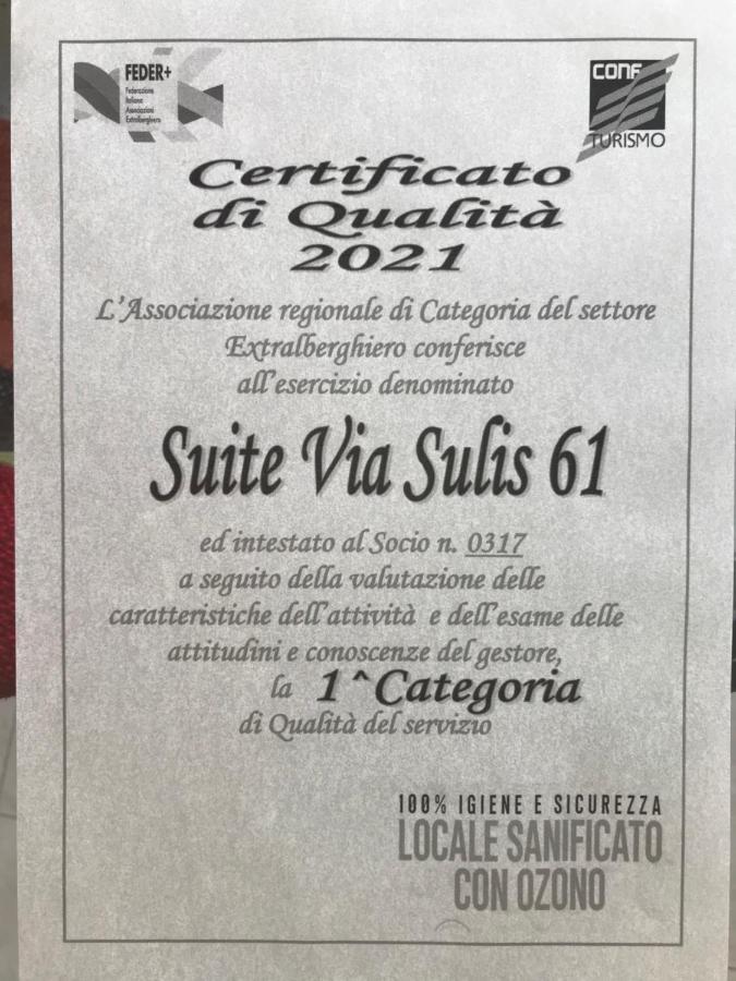 Suite Via Sulis 61 Cagliari Zewnętrze zdjęcie